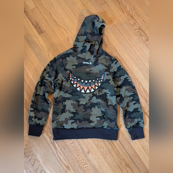 Hurley Camouflage Hoodie with Graphic - Picture 1 of 5